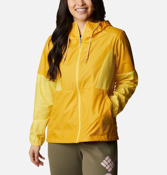 Columbia Side Hill Windbreaker Yellow For Women's NZ67038 New Zealand